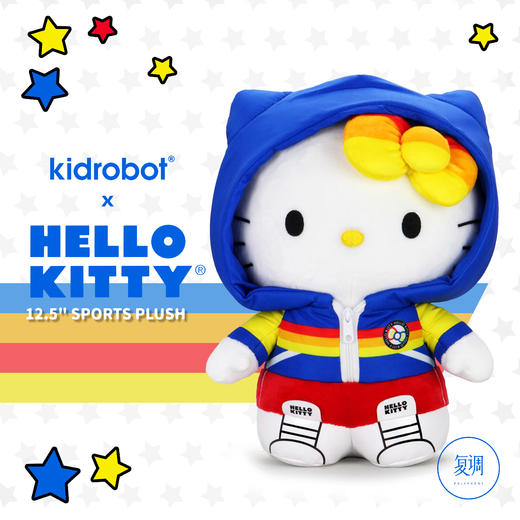 kidrobot 三丽鸥 凯蒂猫 运动系列 毛绒 抱枕 摆件 hello kitty