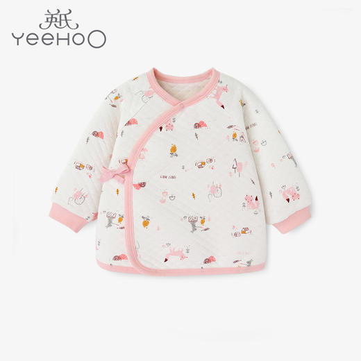 英氏婴儿内衣新生儿和袍系带和尚服宝宝夹棉秋冬10094192 商品图0