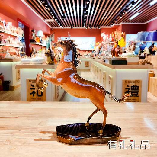将军马 彩铜 纯铜工艺品摆件创意办公桌面摆设品商务贺岁礼品 铜艺 创意 摆件 商品图0