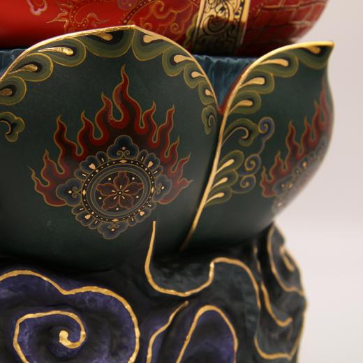 祥云西方三圣（极红）佛像 商品图12