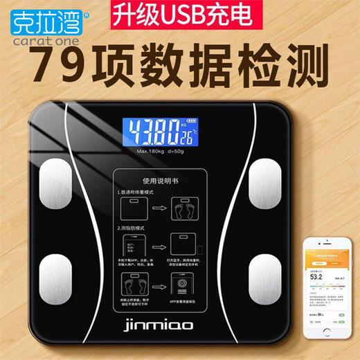 一张守护卡送克拉湾智能体脂称，79项数据监测。-CG 商品图3