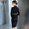 IWY/黑色长袖西装半裙套装CS936 商品缩略图3