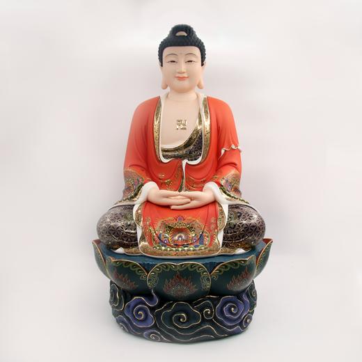 祥云西方三圣（极红）佛像 商品图2