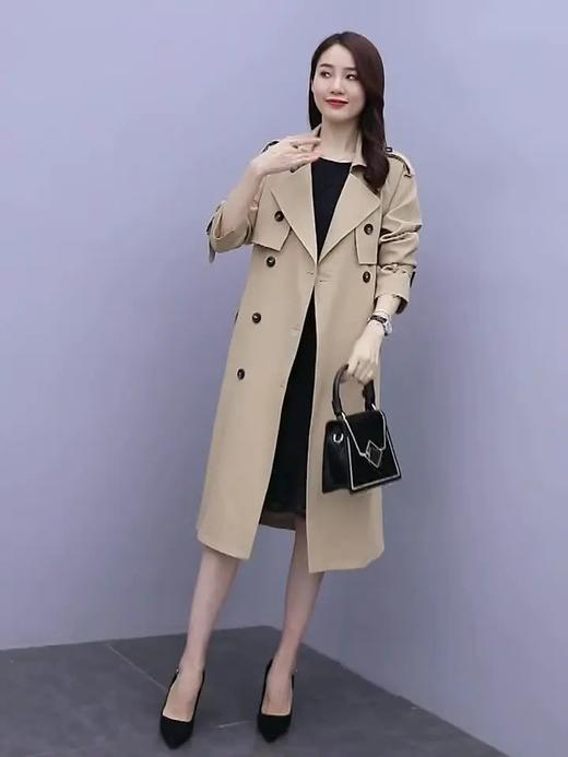 韩版宽松显瘦，气质风衣外套HR-ZYF680 商品图1