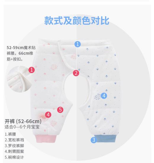 英氏宝宝夹棉秋裤套装婴儿保暖加厚10094159 10094166 商品图9