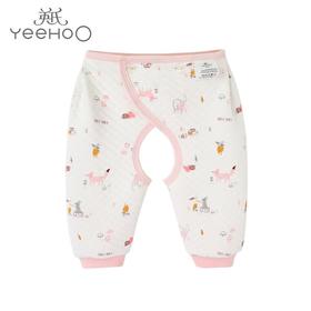 英氏婴儿内衣新生儿开裤宝宝夹棉秋冬裤子10094193 10094201