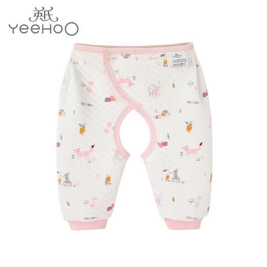 英氏婴儿内衣新生儿开裤宝宝夹棉秋冬裤子10094193 10094201 商品图0