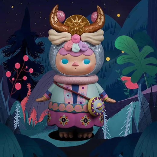 深山集市 手工坊&毕奇龙宝宝摆件 国潮玩偶摆件 毕奇龙宝宝身着一部古老的苗族故事书 约16cm高 10cm宽 商品图0