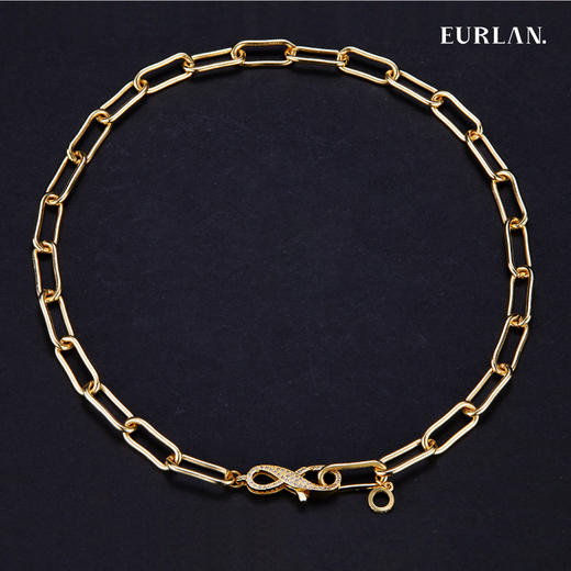 EURLAN.  闺蜜A系列 欧美时尚风粗链条项链 商品图1