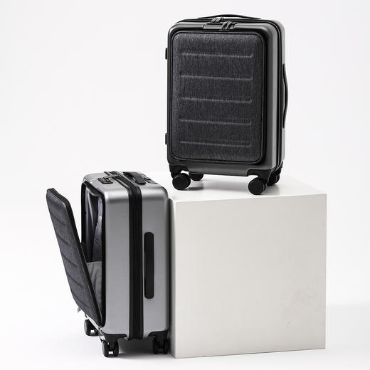 2020年新款商务出行拉杆箱前开盖口袋旅行箱BY-9385L 商品图6