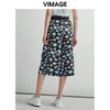 VIMAGE纬漫纪女装夏装宽松坠感阔腿裤直筒高腰休闲女裤子V03230012 商品缩略图3