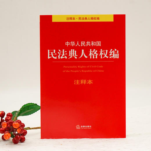 2020新中华人民共和国民法典人格权编注释本 商品图0