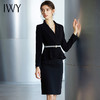 IWY/黑色长袖西装半裙套装CS936 商品缩略图2