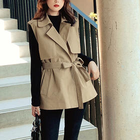 裁缝学苑AG85 马甲纸样女装外套上衣宽松风衣打版服装裁剪图马夹