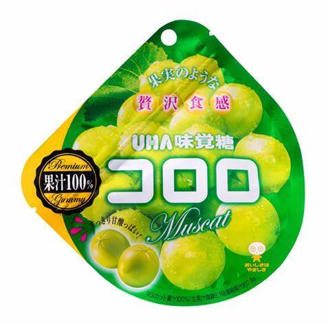 日本 UHA/悠哈 绿葡萄味糖果软糖48g 商品图0