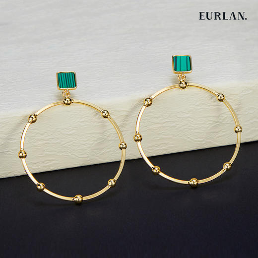 EURLAN.  闺蜜A系列 欧美风大耳环 商品图1