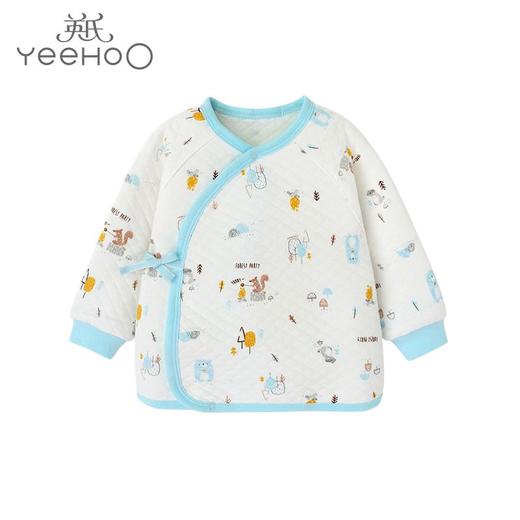 英氏婴儿内衣新生儿和袍系带和尚服宝宝夹棉秋冬10094192 商品图8