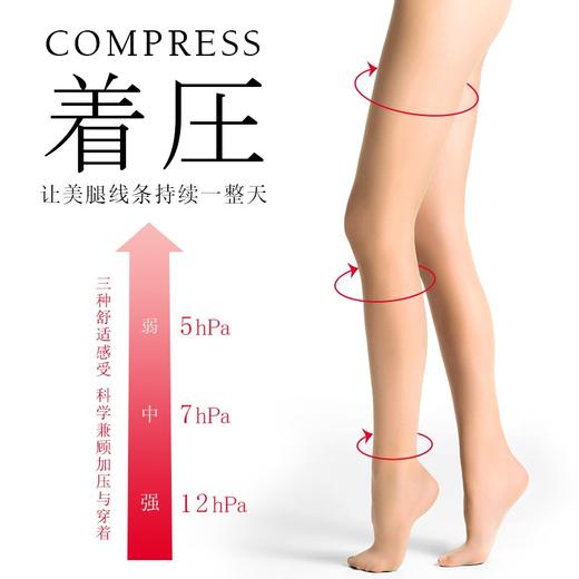 日本ATSUGI/厚木压-天鹅绒压力连裤袜6891 商品图2