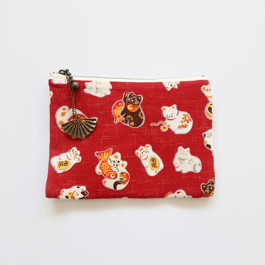 HUJI祤集Komon收纳包风の花陶俑小猫 商品图2