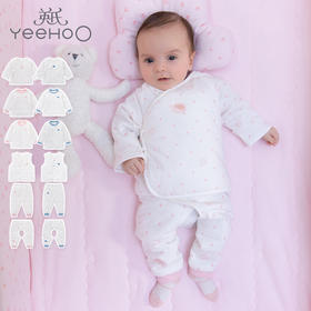 英氏婴儿内衣男女宝冬夹棉连体哈衣居家服英氏衣服蛤衣10094158 10094165