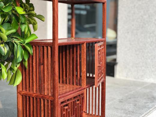 红桥红  家具严选  缅甸花梨（大果紫檀）  【68小博古架、茶水架】 商品图5