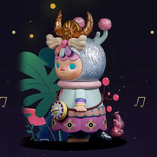 深山集市 手工坊&毕奇龙宝宝摆件 国潮玩偶摆件 毕奇龙宝宝身着一部古老的苗族故事书 约16cm高 10cm宽 商品图2