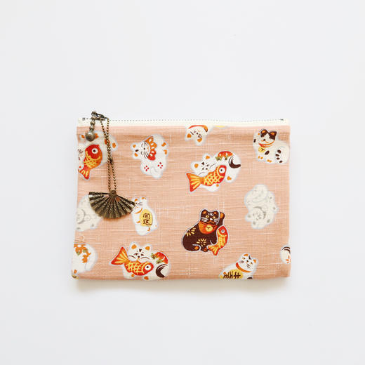 HUJI祤集Komon收纳包风の花陶俑小猫 商品图1