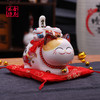 金石工招财猫摆件太阳能摇手店铺开业礼品摆件 福禄寿喜摇手猫【不支持补差，非质量问题不退不换】S 商品缩略图1