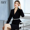 IWY/黑色长袖西装半裙套装CS936 商品缩略图1