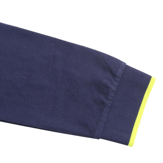 KENZO 高田贤三 蓝色黑色 简约 长袖 男士长POLO 藏蓝 F005 PO101 4BA 78 商品图4