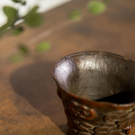 清代  竹雕鹿纹杯 商品图3