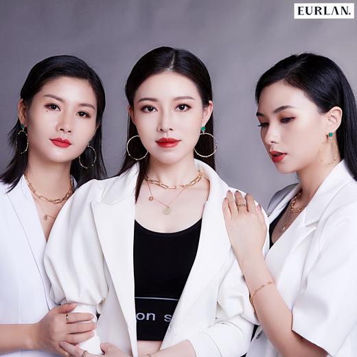 EURLAN.  闺蜜A系列 欧美风大耳环 商品图3