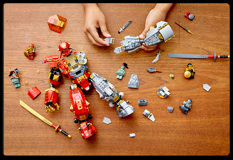 lego乐高幻影忍者71720火焰大地机甲积木拼装儿童玩具男孩