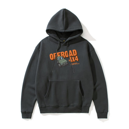 自由基地秋冬宽松越野抓绒套头卫衣时尚潮流连帽休闲运动卫衣韩版 NMT-1206 商品图3