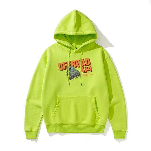 自由基地秋冬宽松越野抓绒套头卫衣时尚潮流连帽休闲运动卫衣韩版 NMT-1206 商品图4