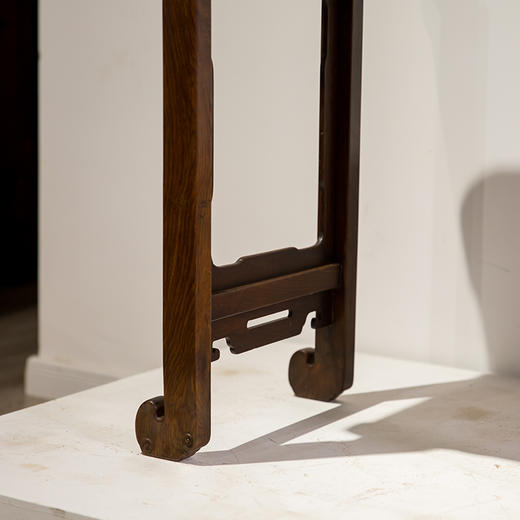 清代  红木独板书卷式琴几 商品图4