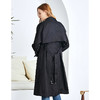 EITIE爱特爱秋季新款洋气复古宽松百搭显瘦双排扣风衣外套女6004713 商品缩略图4