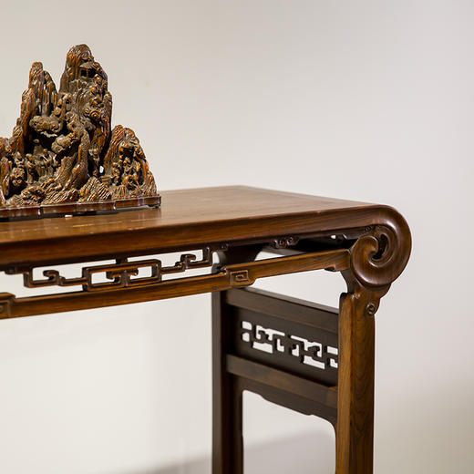 清代  红木独板书卷式琴几 商品图2