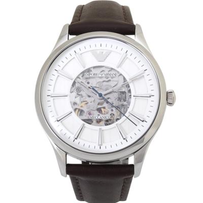 全国联保】阿玛尼手表男士armani棕色时尚休闲机械腕表防水ar1946