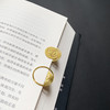 【墨菲】财富鱼 圆形金属书签-金色单只 商品缩略图0