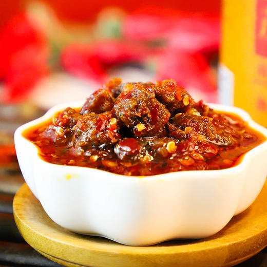 茂德公香辣牛肉酱鱼仔酱225g*2经典组合辣椒酱蒜蓉剁椒下饭拌饭辣酱 商品图4