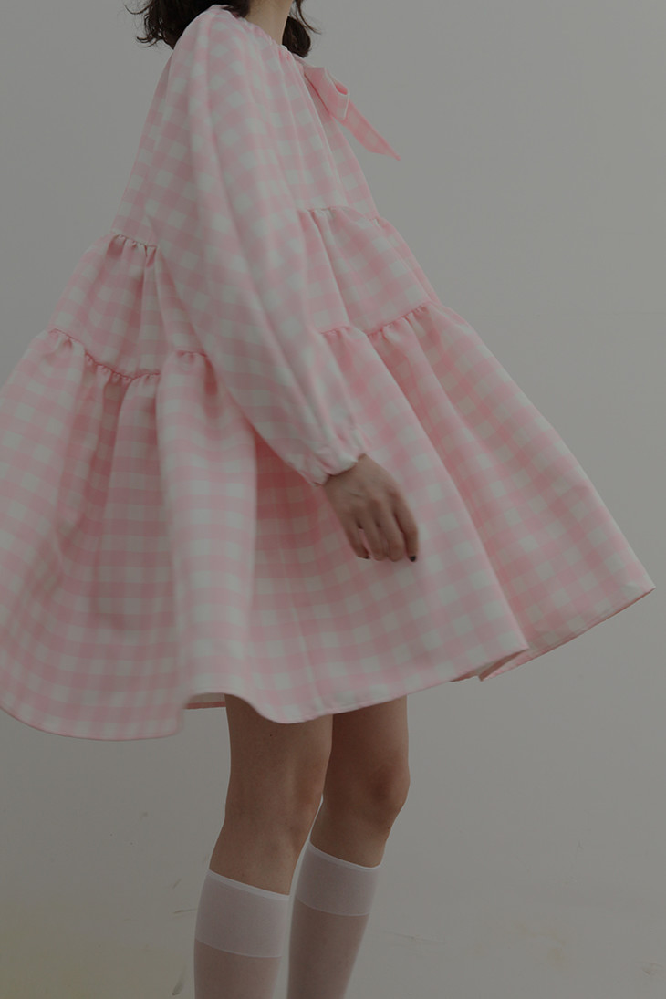 shushutong圆领蝴蝶结连衣裙aw20dr05psst778