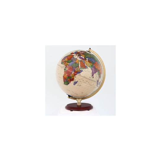 博目地球仪32cm中英文政区仿古灯光地球仪ar功能