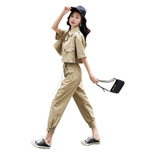 新款工装风套装 商品图4