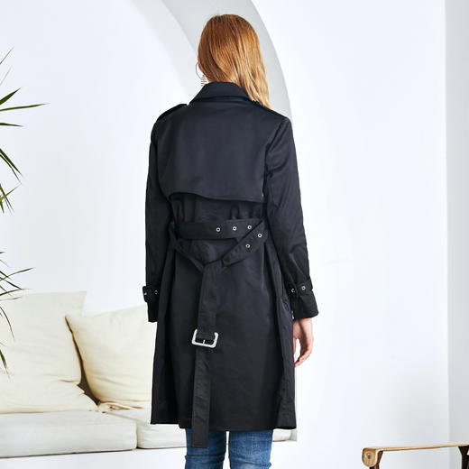 EITIE爱特爱女装秋款帅气英伦风中性经典百搭显瘦洋气风衣外套女6004715 商品图10