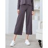 EITIE爱特爱女装宽松休闲裤女简约气质针织阔腿裤6001702 商品缩略图3