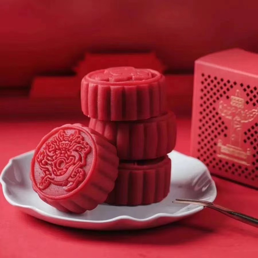 李子柒月饼礼盒我爱天安门纸雕艺术月饼7枚装流心月饼