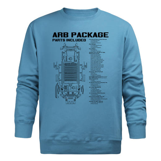 自由基地秋冬圆领套头卫衣男士休闲越野改装印花长袖直筒潮百搭衫 NMT-1208 商品图3