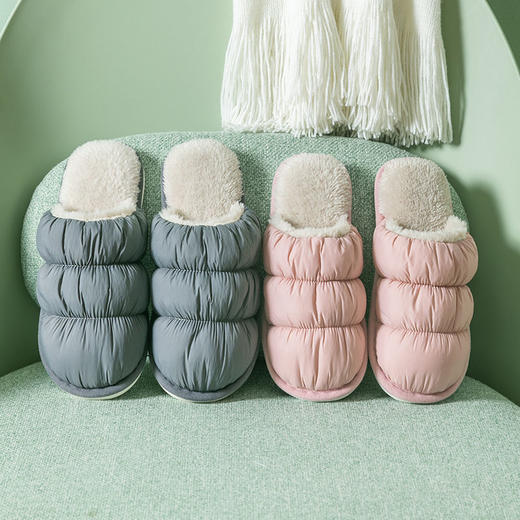 冬季云朵拖鞋家用秋冬季情侣室内毛毛鞋棉拖鞋 商品图4