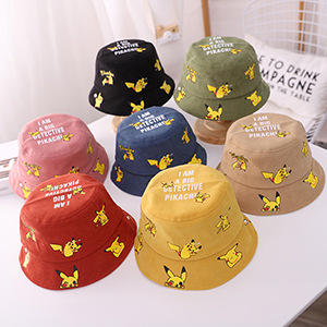 精灵宝可梦 皮卡丘卡通儿童盆帽 帽子 商品图0